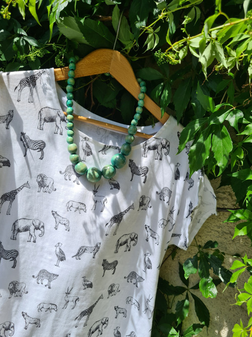 Malá "zoo", šaty a kabátek, M/L — foto 3