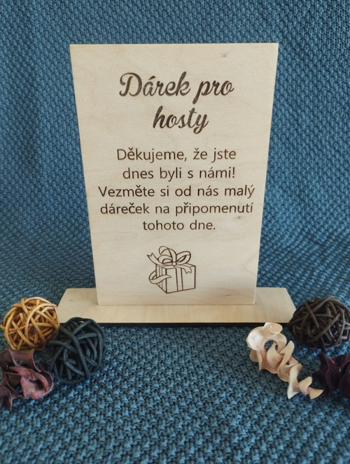 Cedulka - Dárky pro hosty — foto 2
