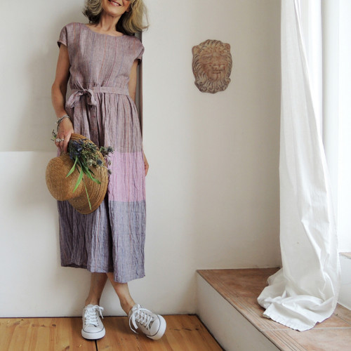RUTH Provence - Růže a levandule - šaty len — foto 2