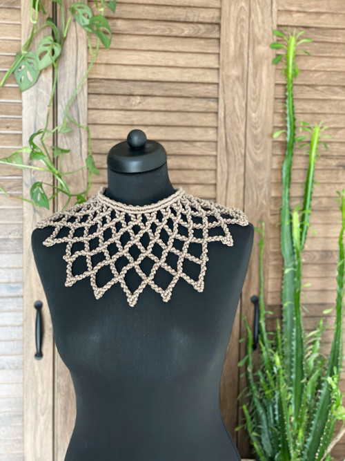 Macramé náhrdelník — foto 2