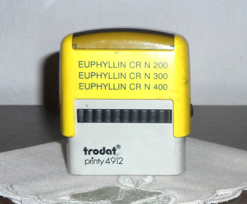 Reklamní RAZÍTKO, Euphyllin CR N — foto 3