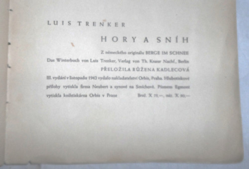 Luis Trenker: HORY A SNÍH, 1942 — foto 6