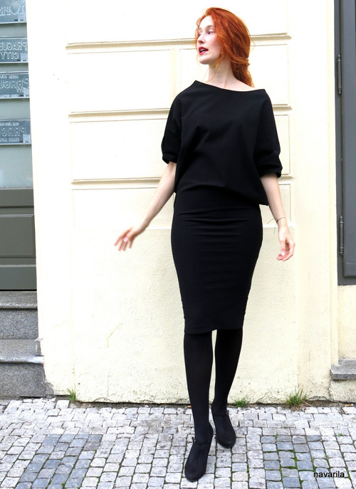 YAN -šaty kimonové černé — foto 2