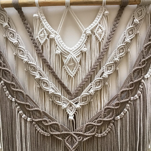 Macramé v přírodních barvách — foto 2