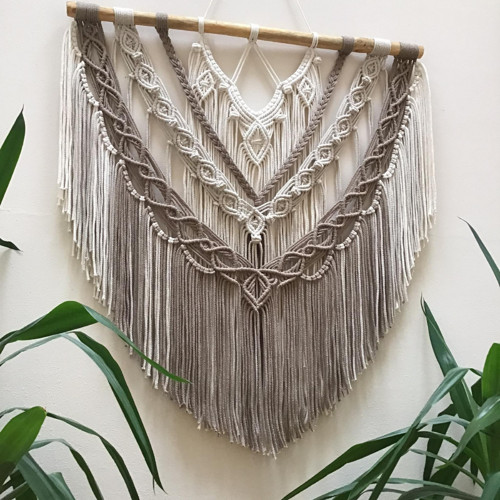 Macramé v přírodních barvách — foto 3
