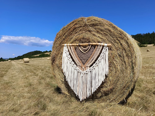 Macramé v přírodních barvách s ombré efektem — foto 4
