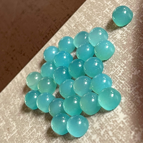 Chalcedon aqua kabošon kruh / 8mm — foto 4