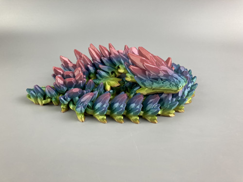 Drahokamový drak L - duhový, 3D tisk — foto 2