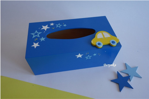 Krabička na kapesníky - s autem — foto 4