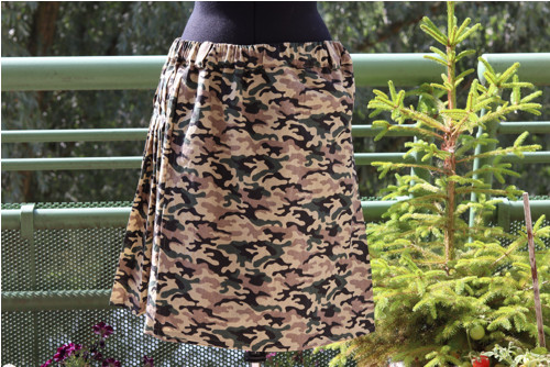 Pánská bavlněná sukně- khaki — foto 3