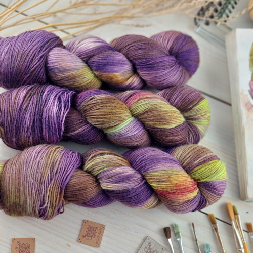 VIOLETTA 4 - ručně barvené merino — foto 4