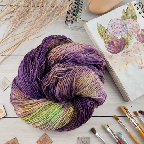 VIOLETTA 4 - ručně barvené merino — foto 5