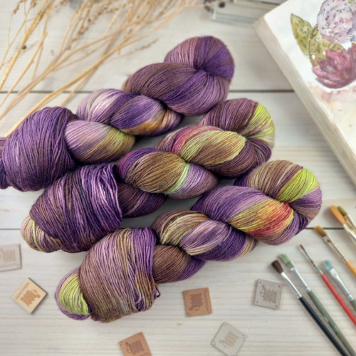 VIOLETTA 4 - ručně barvené merino — foto 2