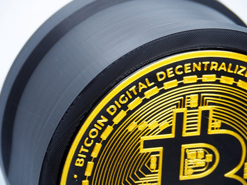 Bitcoin - černý stojan na sluchátka — foto 5