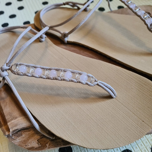 Svatební barefoot sandálky vegan — foto 2