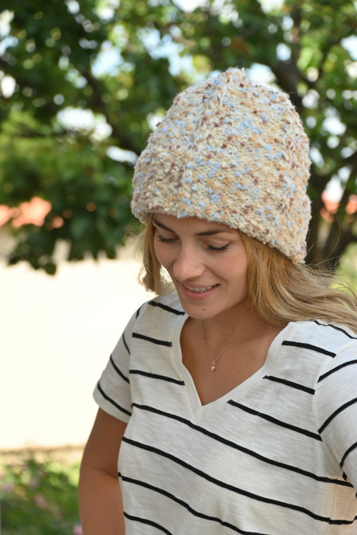 Čepice Pom Pom melir — foto 3