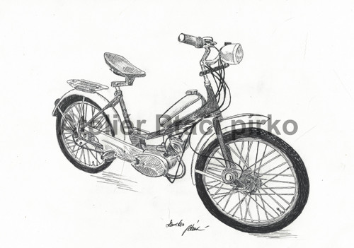 Barevné tričko s motorkou/autem — foto 3