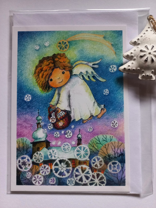 Sněhová nadílka - přání A6 — foto 2
