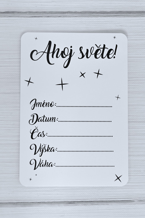 Karta AHOJ SVĚTE! - A5 — foto 2