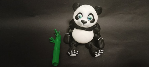 Flexi Veselá Panda - 12 cm - 3D Tisk — foto 4