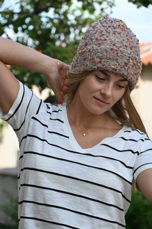 Čepice Pom Pom melir — foto 2