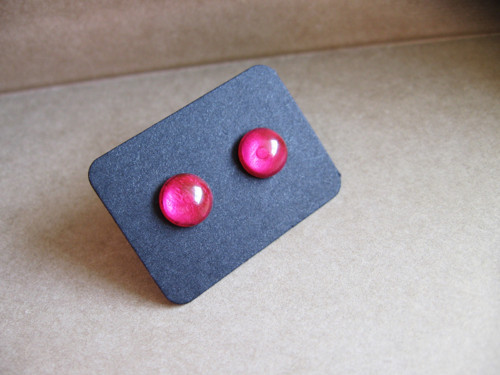 Magenta, náušnice — foto 2