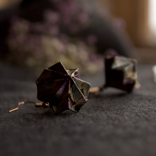 Origami náušnice "tajemné" — foto 5