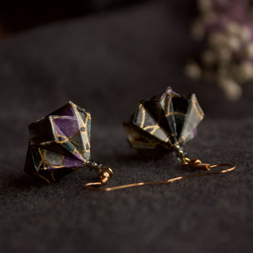 Origami náušnice "tajemné" — foto 6
