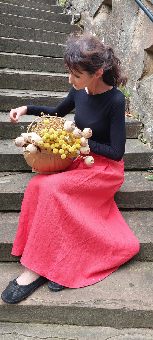 Lněná sukně - Clothilde — foto 4