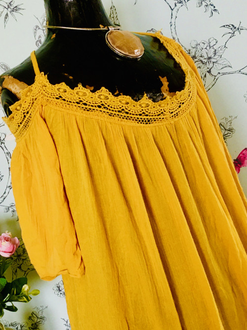 Halenka boho rozevlátá v kari — foto 2