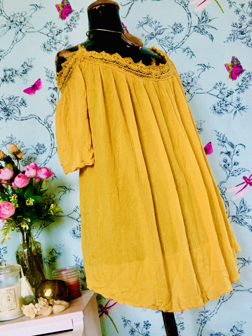 Halenka boho rozevlátá v kari — foto 3