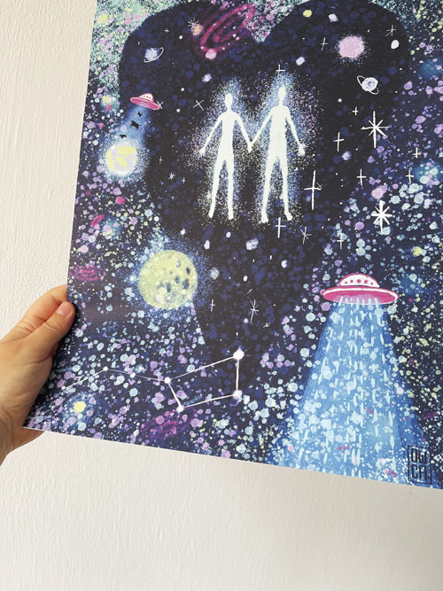 Vesmírné spojení / digitální print / A4-A2 — foto 4