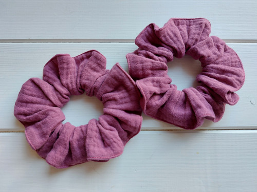 Scrunchie mušelínová SLIM — foto 2