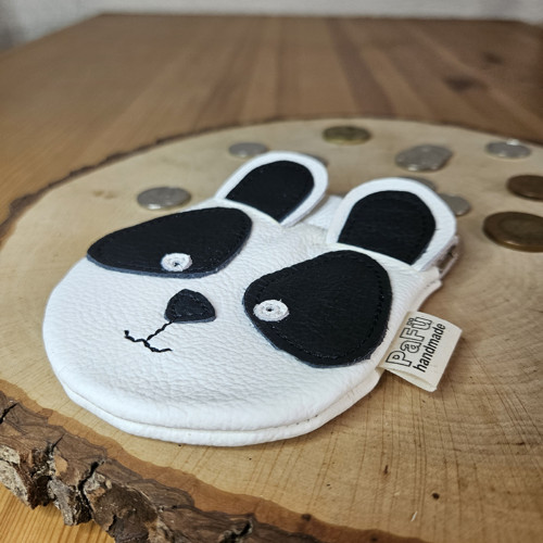 Kožená mincovka panda — foto 4