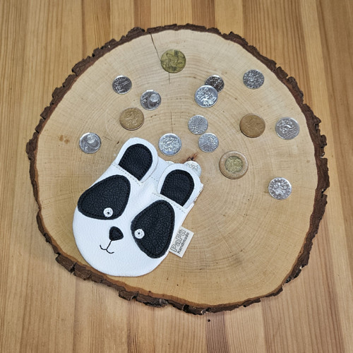 Kožená mincovka panda — foto 2