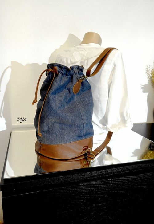 Denim s kůží — foto 3