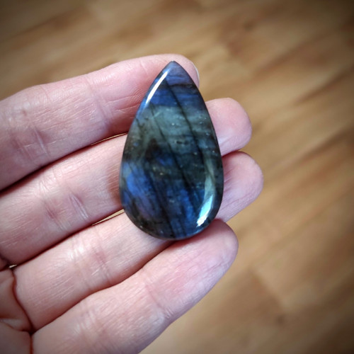 Labradorit, ID 3022, 38x22 mm — foto 2