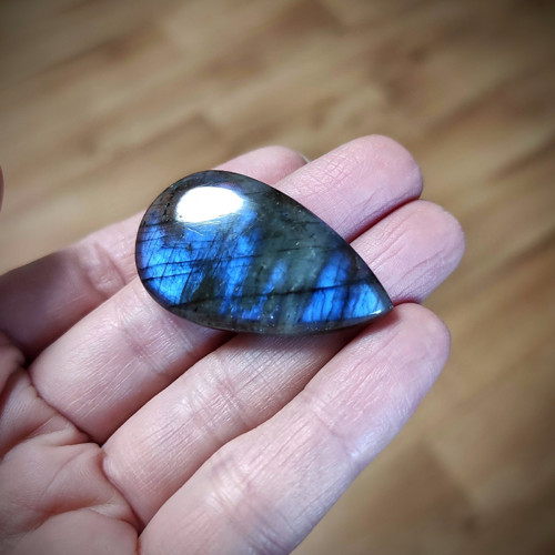 Labradorit, ID 3022, 38x22 mm — foto 4