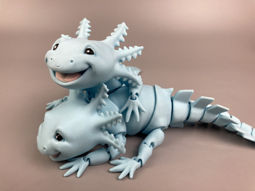 Axolotl s úsměvem M - 3D tisk — foto 2