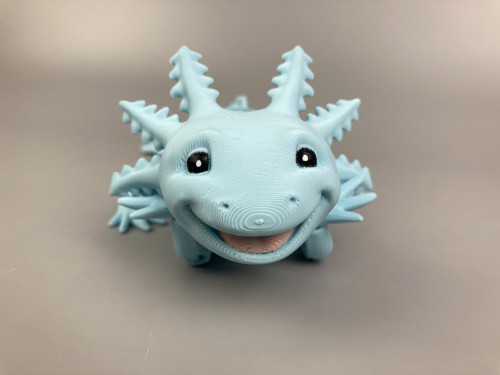 Axolotl s úsměvem M - 3D tisk — foto 3