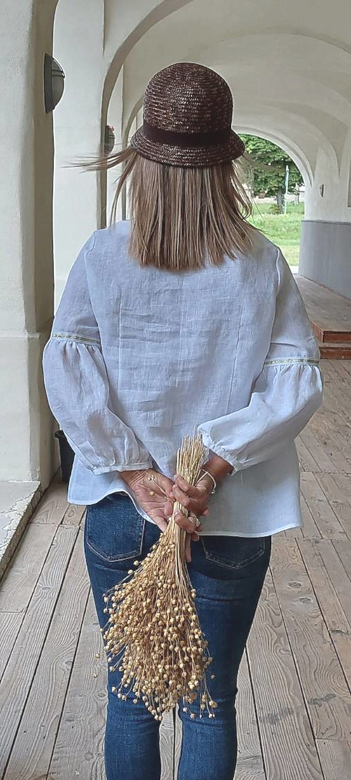 Lněná tunika Odette — foto 3