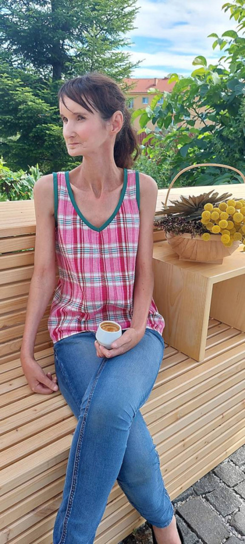 Mušelínový top Aurélie — foto 3