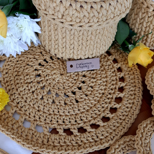 Medové prostírání háčkované — foto 2