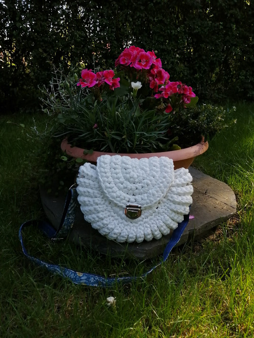 Háčkovaná kabelka "oreo" — foto 3