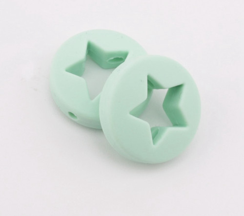 Silikonová hvězda 20mm (1ks) - mint — foto 4