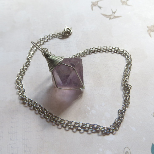 Náhrdelník řetízek s fluoritem — foto 2