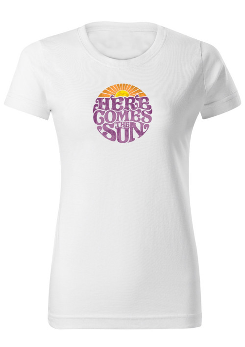Dámské tričko "Here comes the sun (retro)" — foto 2