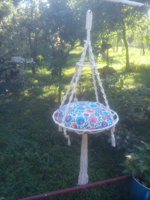 Polštářek do kočičí hamaky - průměr 50 cm — foto 3