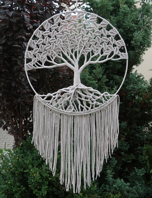 Strom života macramé - průměr kruhu 60cm — foto 3