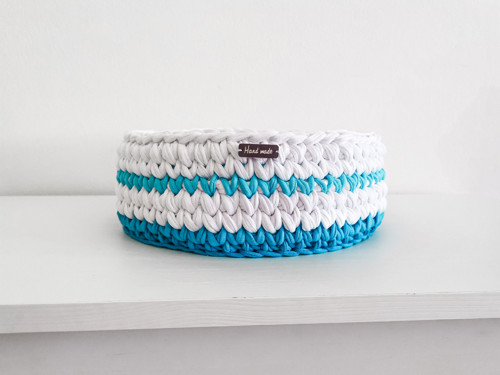 T-Shirt Yarn Crochet Nesting Basket Free Patterns